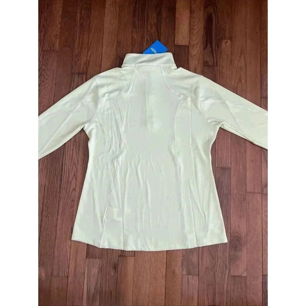Columbia Golf Womens Omni Wick Shotgun 1/4 Zip Jacket Athletic Yellow Size L - Picture 6 of 6